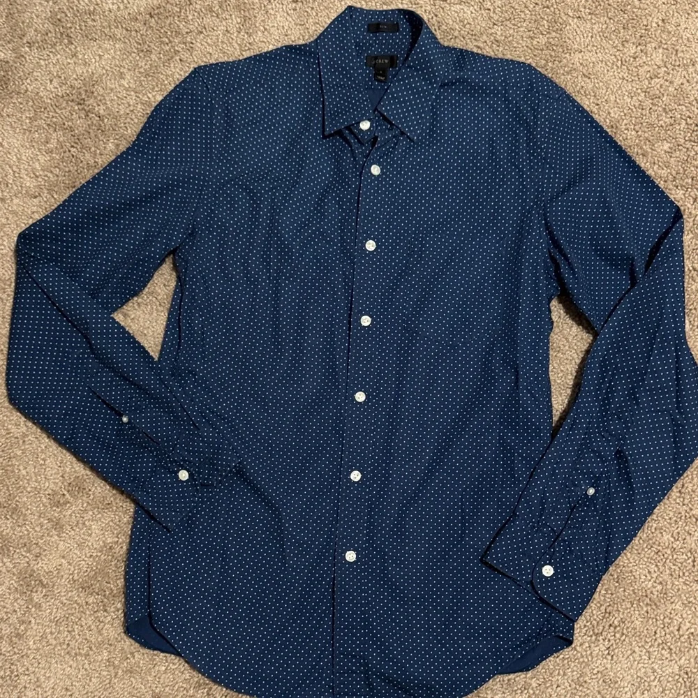 J. Crew Dark Blue Button Down Shirt